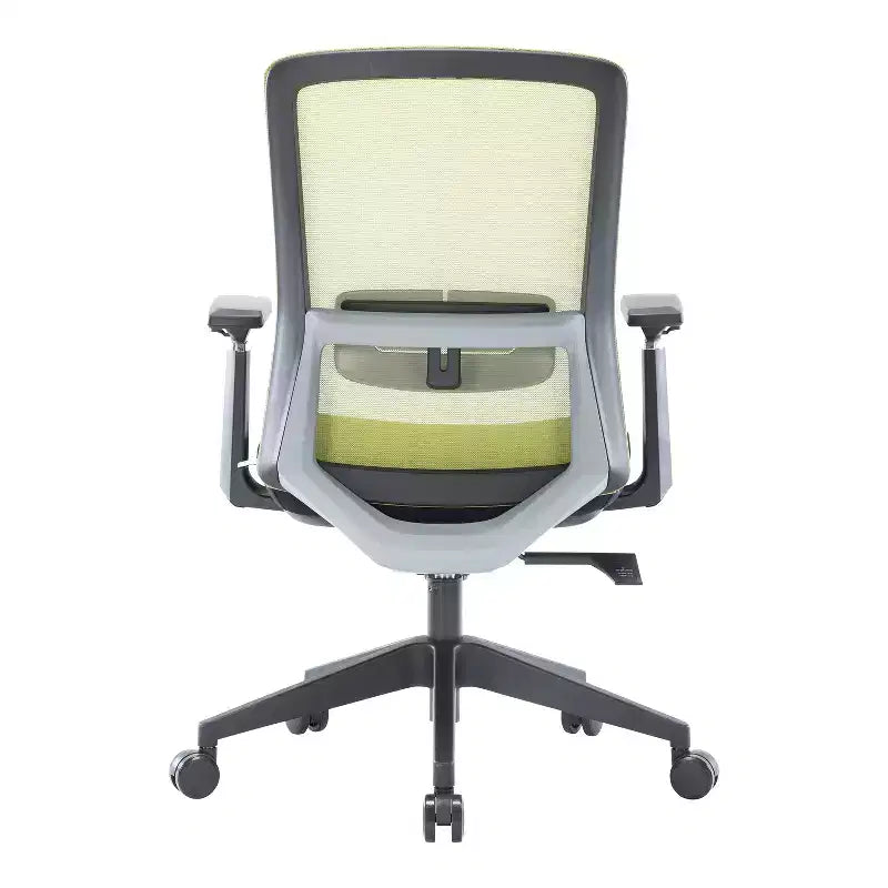 45.28" Adjustable Height Black PU Leather Office Chair with Casters & Lumbar Support