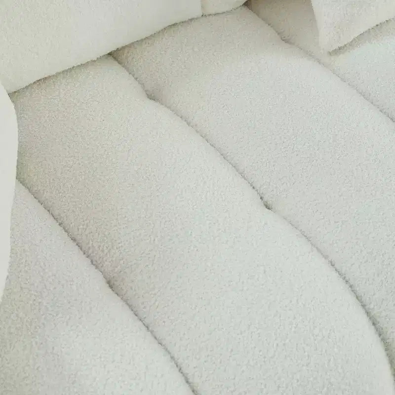 82" Teddy Velvet 3-Seater Sofa with 3 Accent Pillows