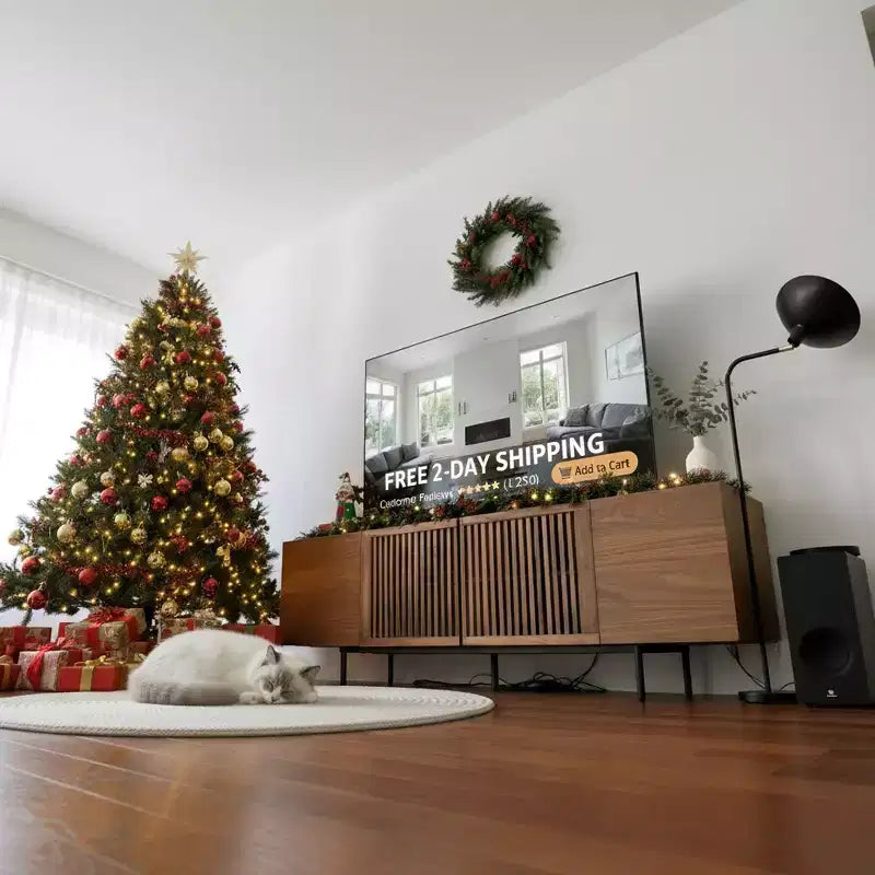 Modern 70.87" Walnut TV Stand - Multifunctional Entertainment Center for Living Room & Bedroom