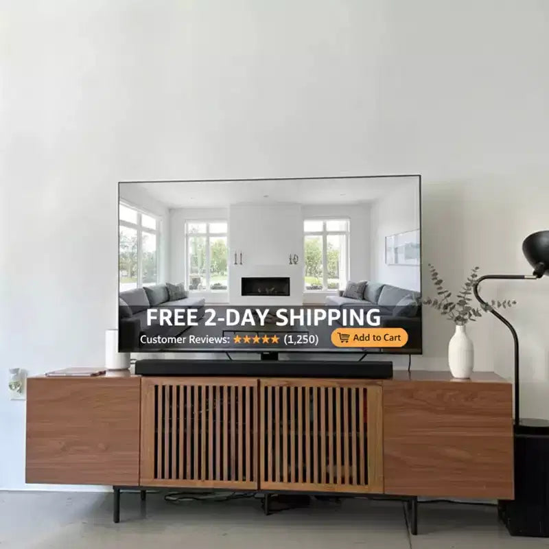 Modern 70.87" Walnut TV Stand - Multifunctional Entertainment Center for Living Room & Bedroom