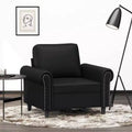 Accent Upholstered Sofa Chair - Faux Leather Single Seating Furniture