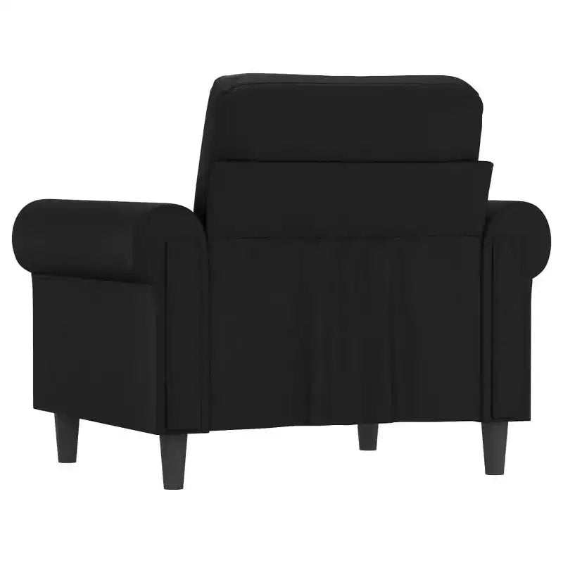 Accent Upholstered Sofa Chair - Faux Leather Single Seating Furniture