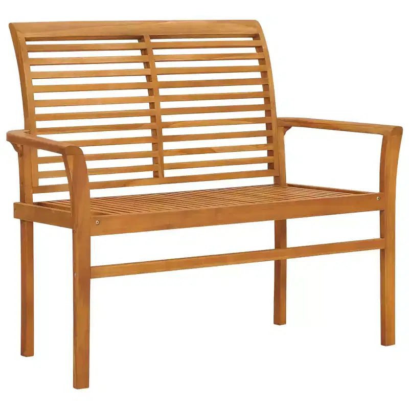 Banc de jardin Teck naturel Poncé fin Durabilité moyenne