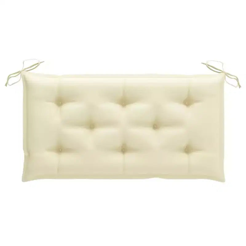 Banc de jardin en teck, bois de teck crème blanc, robuste