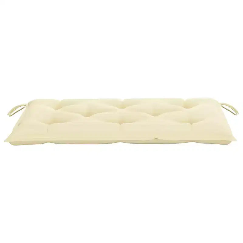 Banc de jardin en teck, bois de teck crème blanc, robuste
