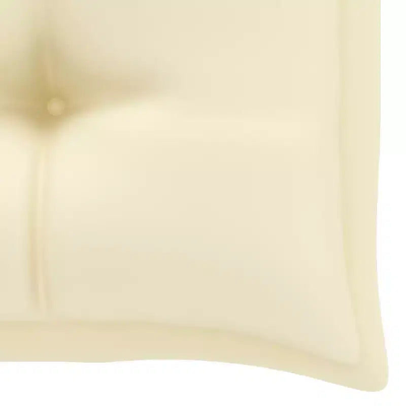 Banc de jardin en teck, bois de teck crème blanc, robuste