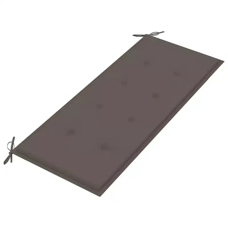 Banc de jardin Marron Bois d'acacia massif et polyester Moyen Robuste