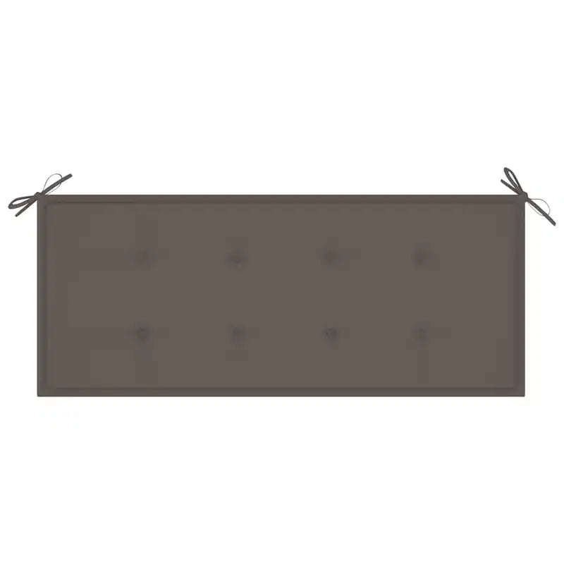 Banc de jardin Marron Bois d'acacia massif et polyester Moyen Robuste