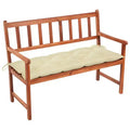 Garden Bench Wooden finish with cream cushion
