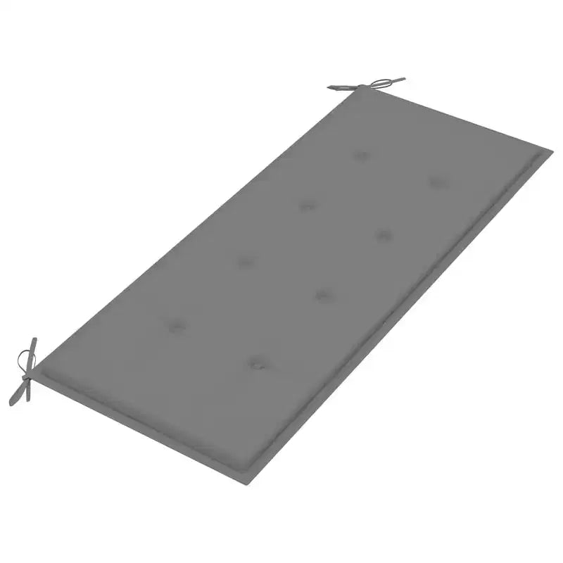Banc de jardin marron, gris bois d'acacia massif, polyester 120 cm