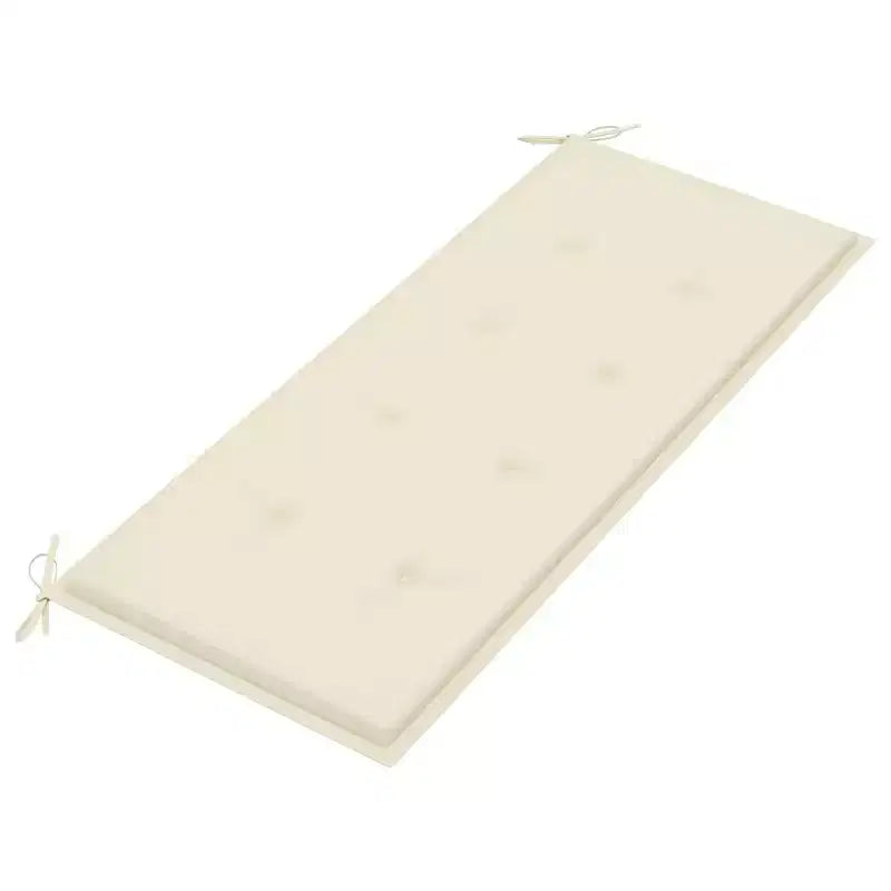 Banc de jardin Bois naturel Bois d'acacia massif, Tissu (100 % polyester)