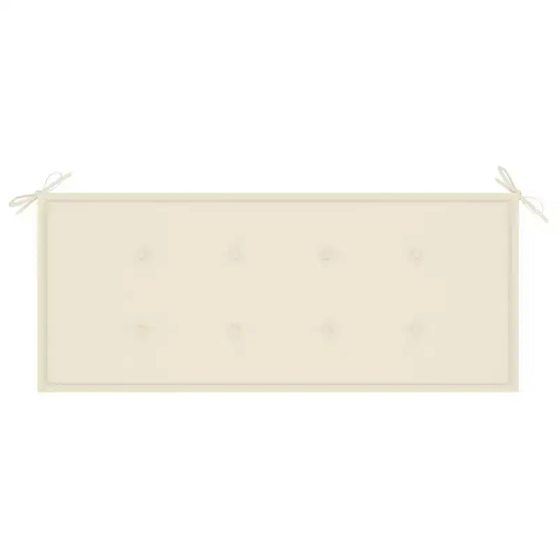 Banc de jardin Bois naturel Bois d'acacia massif, Tissu (100 % polyester)