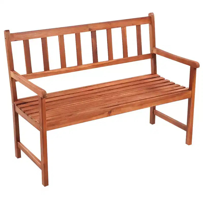 Banc de jardin en bois d'acacia naturel, bois d'acacia massif, standard