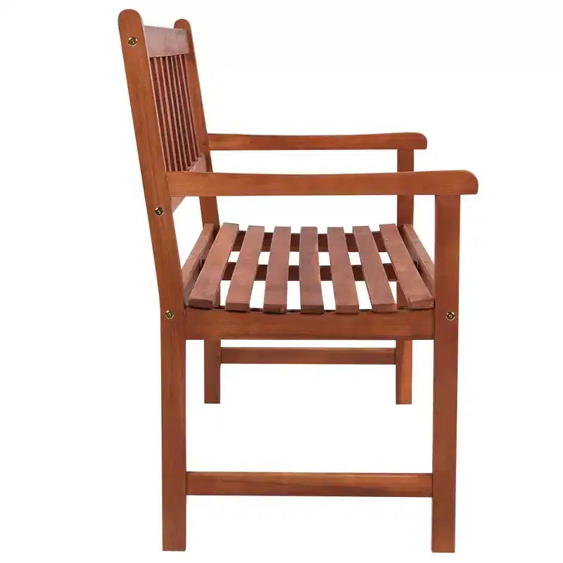 Banc de jardin en bois d'acacia naturel, bois d'acacia massif, standard