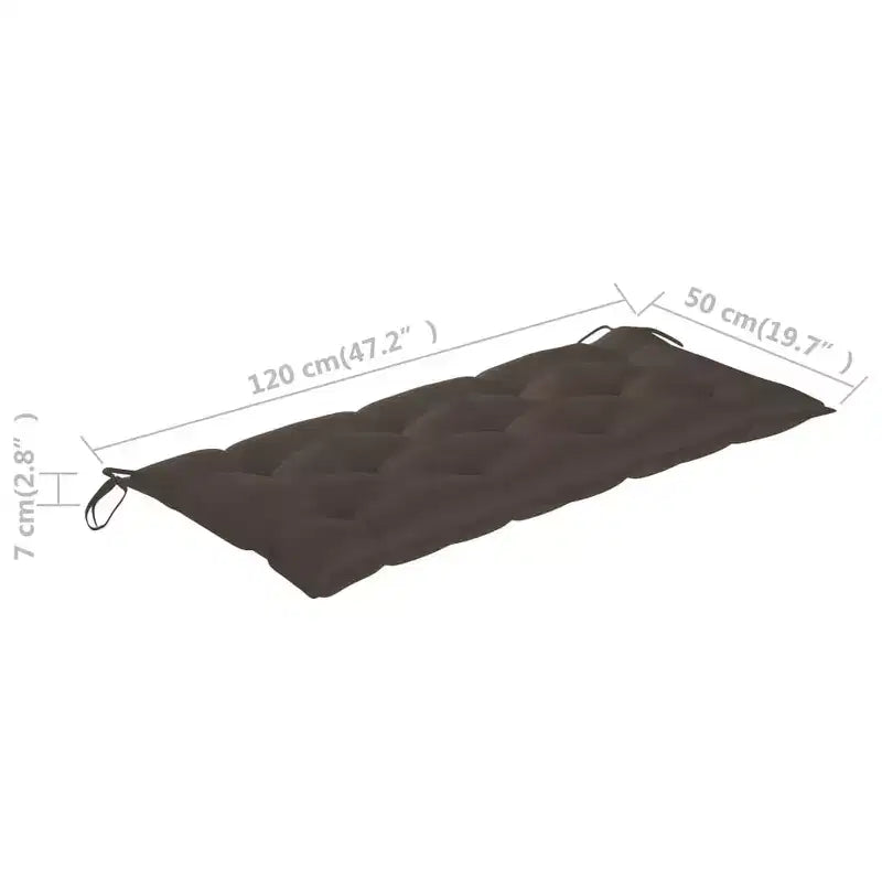 Banc de jardin en bois d'acacia naturel, bois d'acacia massif, standard