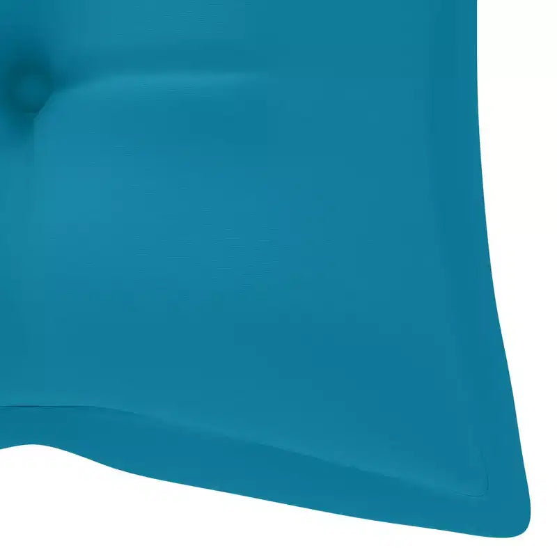 Coussin de banc de jardin bleu clair bambou, polyester 118 cm