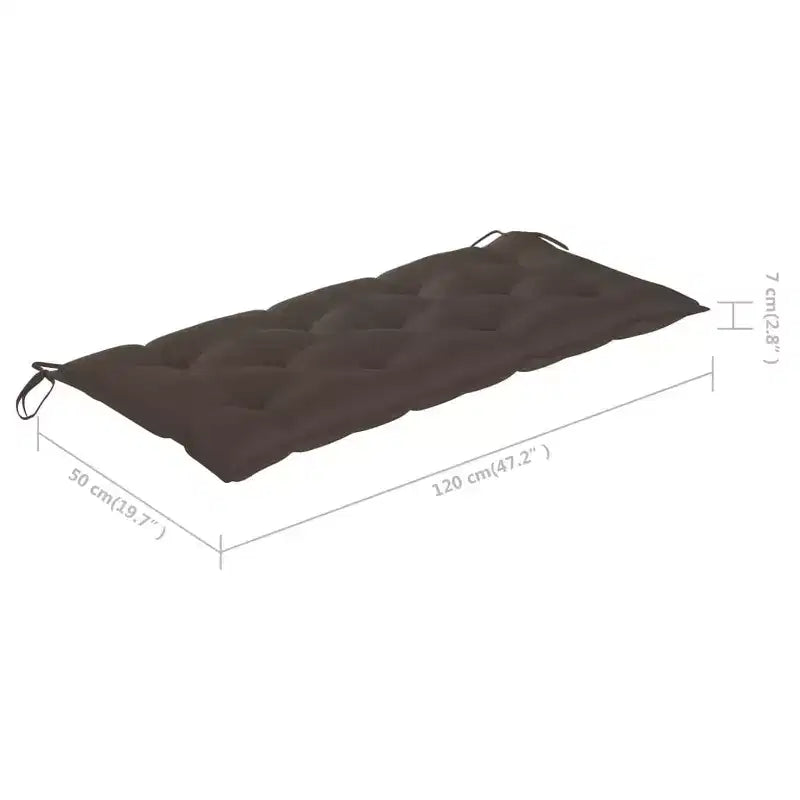 Banc de jardin en bambou naturel Banc de jardin pliable moyen en bambou