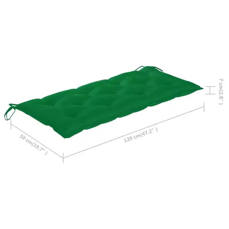 Banc de jardin Bambou Bambou, Polyester Banc de jardin moyen