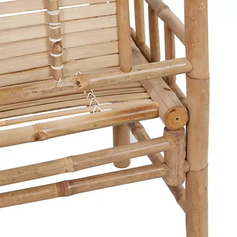 Banc de jardin Bambou Bambou, Polyester Banc de jardin moyen