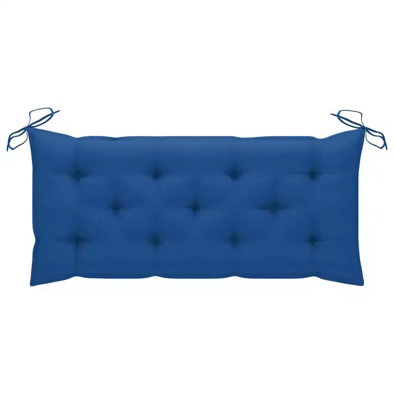 Banc de jardin Bambou naturel Bambou et 100 % polyester 120 cm