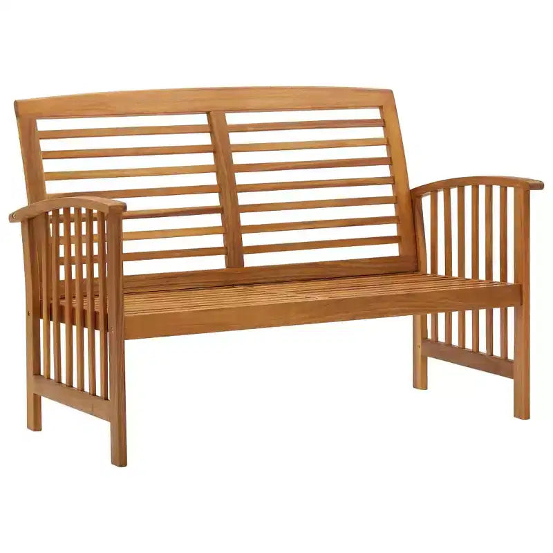 Garden Bench Natural Wood Solid Acacia Wood Medium Durable