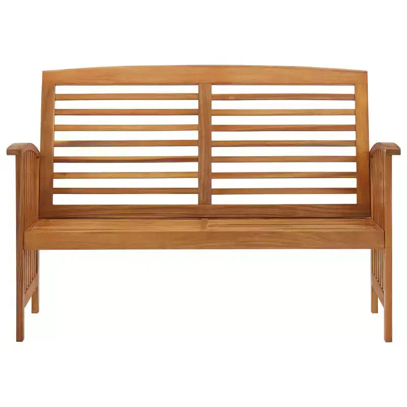 Banc de jardin en bois naturel, acacia massif, de taille moyenne, durable