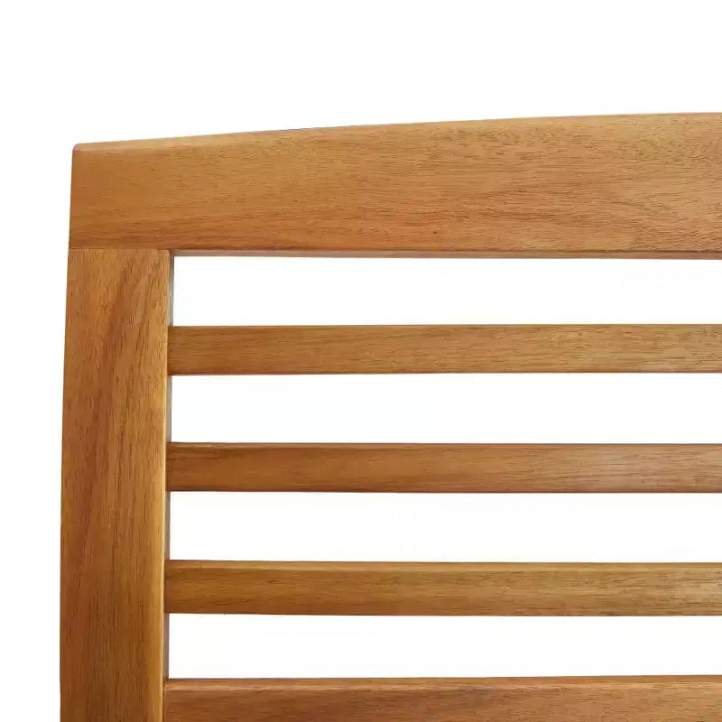 Banc de jardin en bois naturel, acacia massif, de taille moyenne, durable