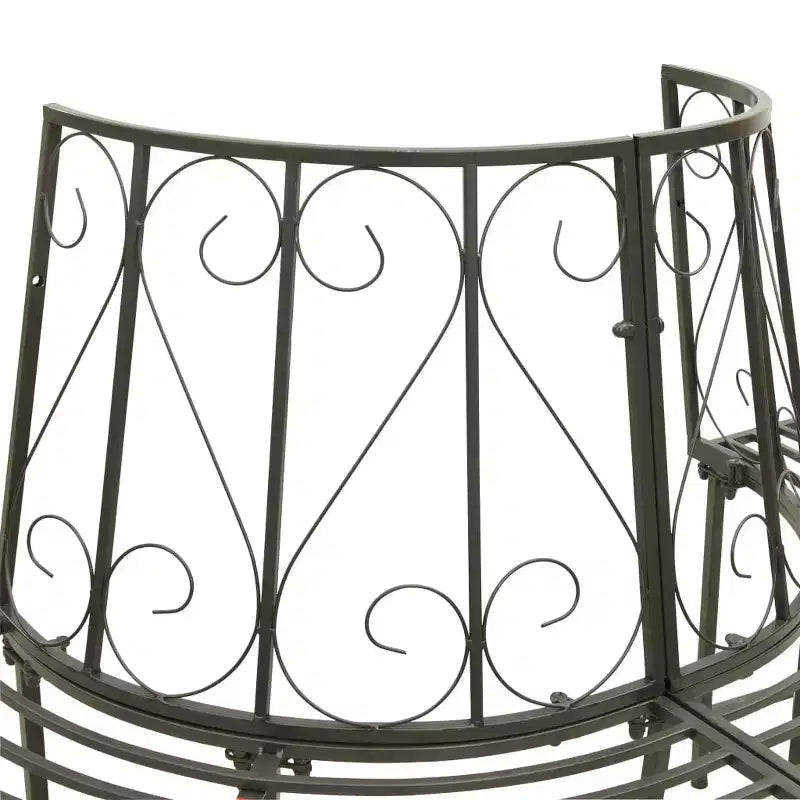 Banc d'arbre Acier gris argenté Demi-cercle Assises Plusieurs Banc d'arbre