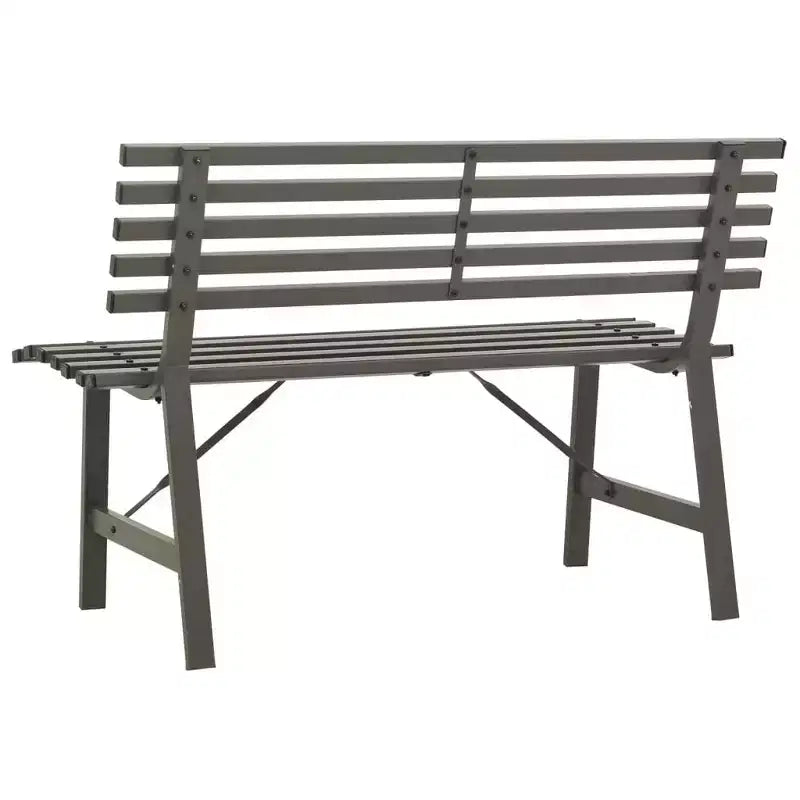 Banc de jardin en acier thermolaqué noir Grand Durable