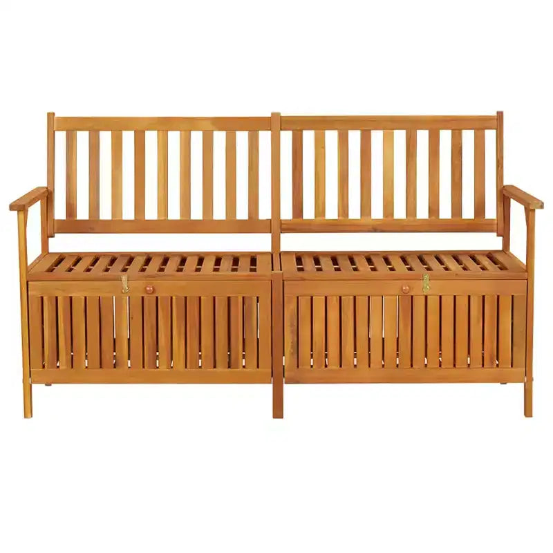 Banc Bois naturel Bois d'acacia massif 148 cm Banc Rectangulaire