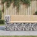 Garden Bench Natural Solid pine wood Medium Durable