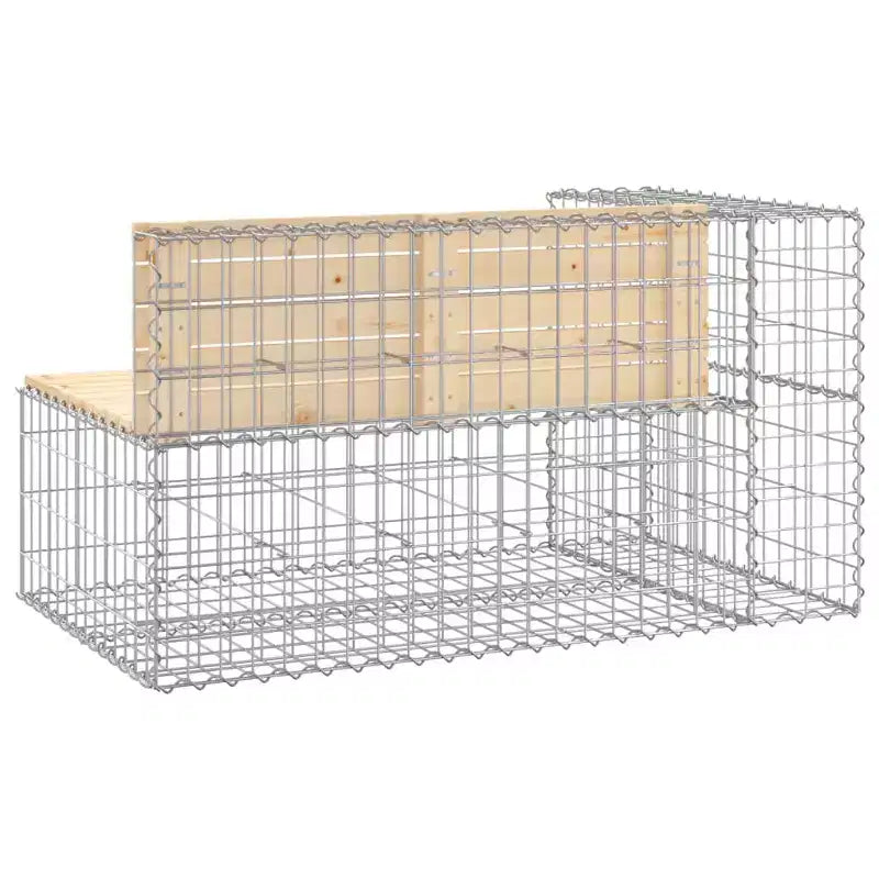Banc de jardin en pin massif naturel, taille moyenne, durable