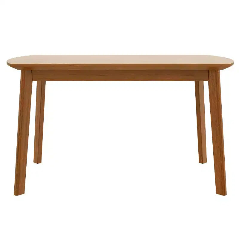 47" Mid-Century Modern Rectangular Dining Table with Rubberwood Legs, Seats 4