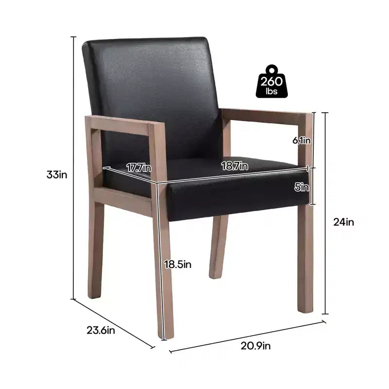 Mid-Century Accent Armchair with Rubberwood Frame & Faux Suede Upholstery