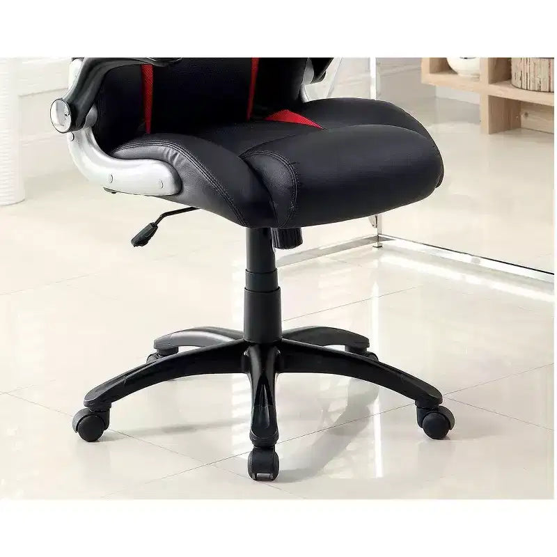 Adjustable Ergonomic Gaming Chair 360 Swivel with Wheels, Black/Red, for Office & Home