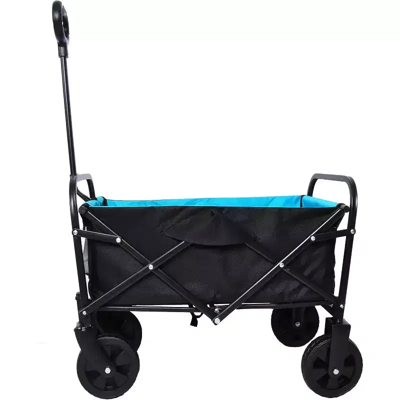 Foldable Garden Shopping & Beach Cart, Metal, for Outdoor Use