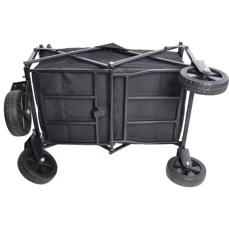 Foldable Garden Shopping & Beach Cart, Metal, for Outdoor Use
