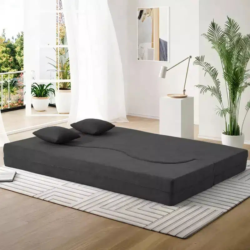 Convertible Folding Sofa Bed with High-Density Foam for Living Room, Guest Room, and Bedroom