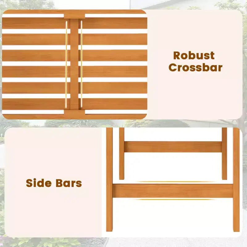 Banc de jardin Costway 47'' avec accoudoirs incurvés pour le jardin, le porche et la terrasse