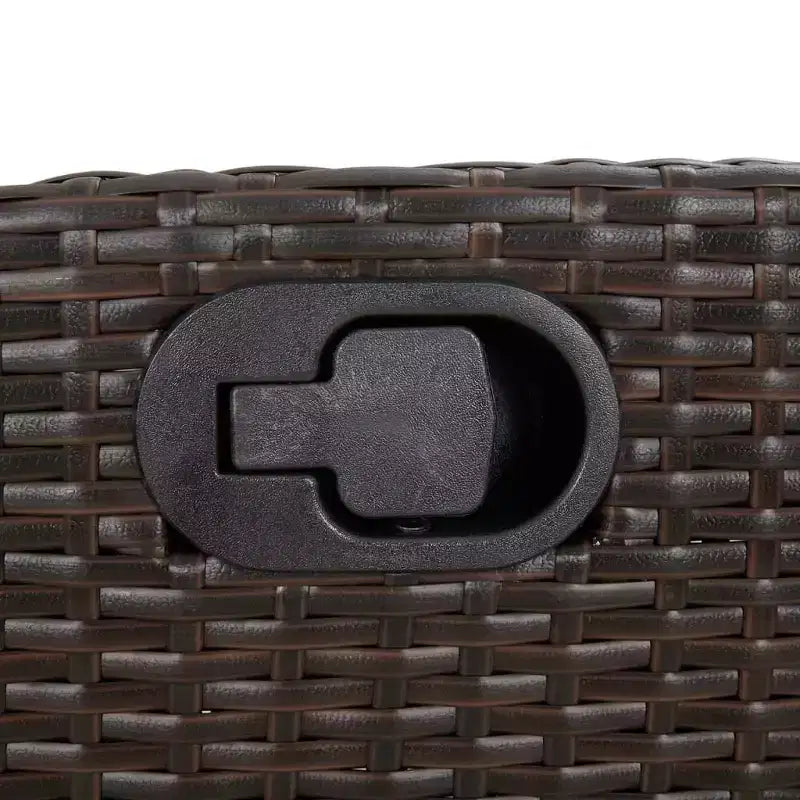 vidaXL Banc de jardin inclinable avec coussins en résine tressée