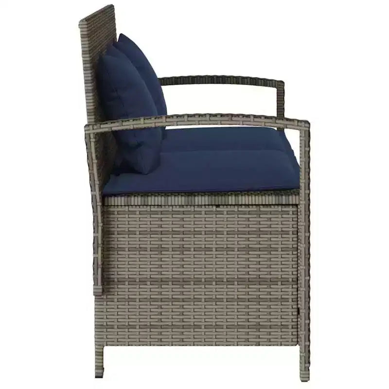 Banc de jardin d'extérieur VidaXL avec options de couleur et design confortable