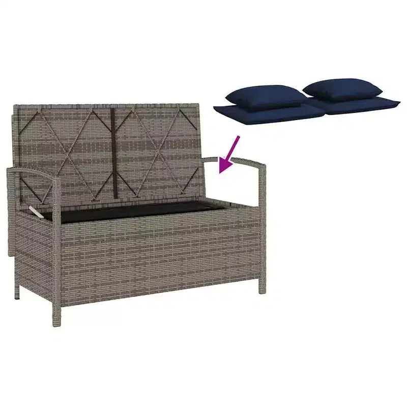 Banc de jardin d'extérieur VidaXL avec options de couleur et design confortable