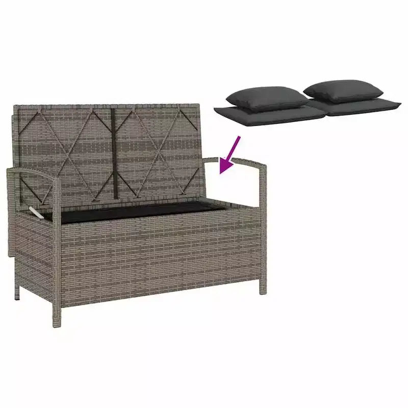 Banc de jardin d'extérieur VidaXL avec options de couleur et design confortable