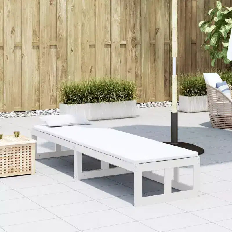 vidaXL Canapé de jardin extensible en bois massif pour l'extérieur