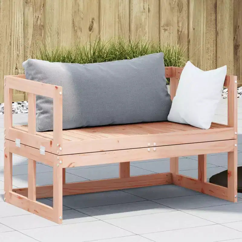 vidaXL Canapé de jardin extensible en bois massif pour l'extérieur