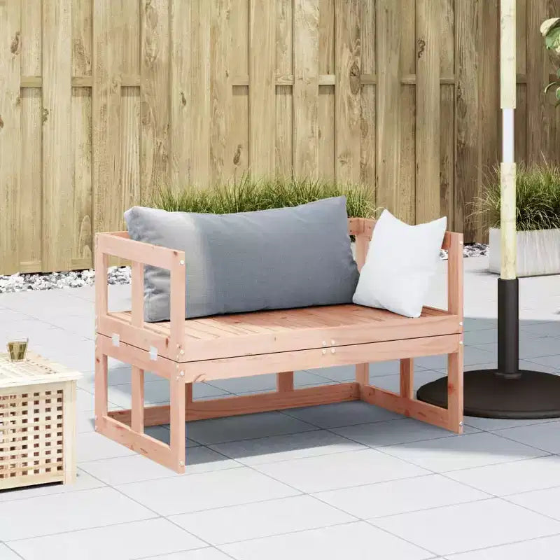 vidaXL Canapé de jardin extensible en bois massif pour l'extérieur