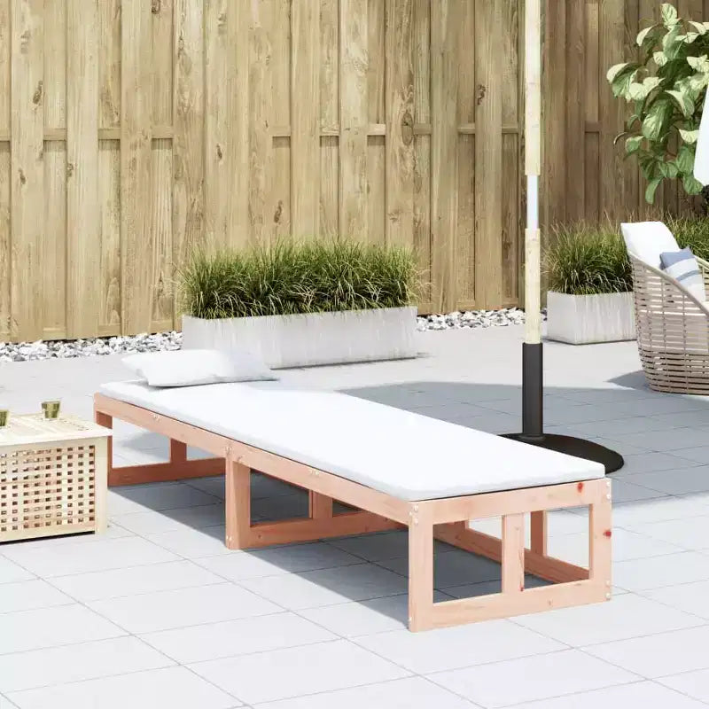 vidaXL Canapé de jardin extensible en bois massif pour l'extérieur