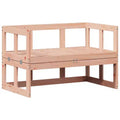 vidaXL Patio Sofa Bench Extendable Outdoor Garden Seating Furniture Solid Wood