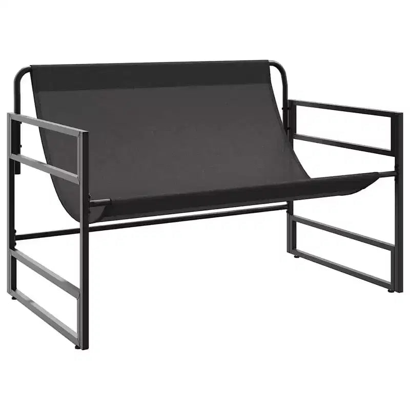Banc de jardin avec coussin taupe