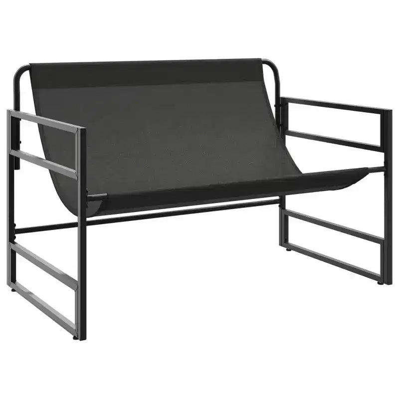 Banc de jardin avec coussin taupe